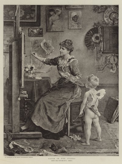 Cupido nello studio da Ludwig Knaus
